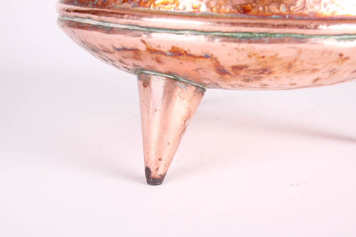 Copperplate Footed Smudge Pot
