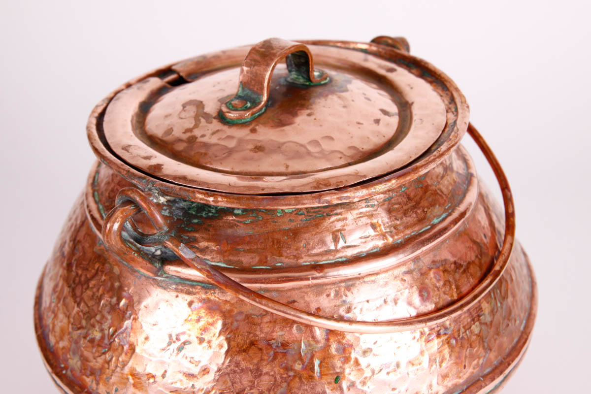 Copperplate Footed Smudge Pot