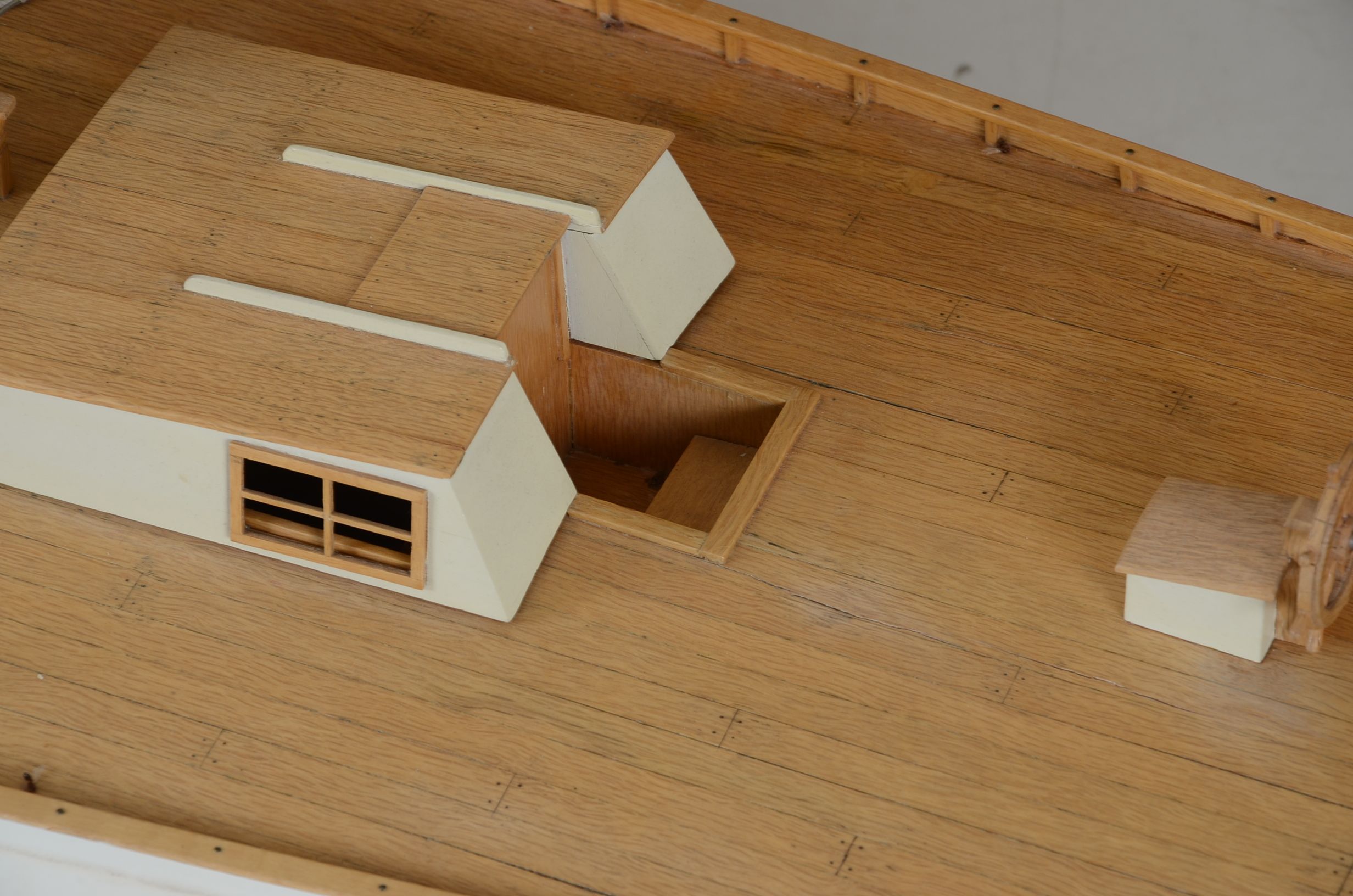 Large Scale Wooden Sailboat Model