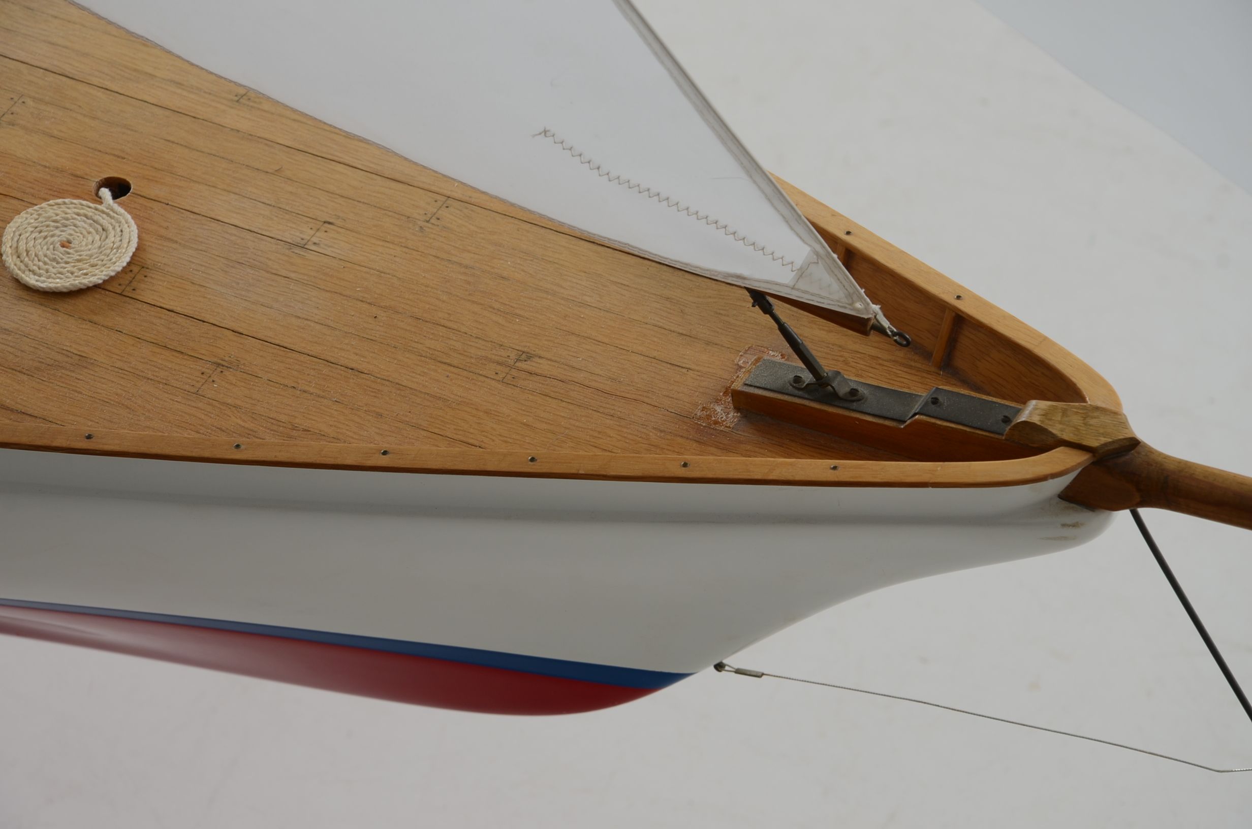 Large Scale Wooden Sailboat Model