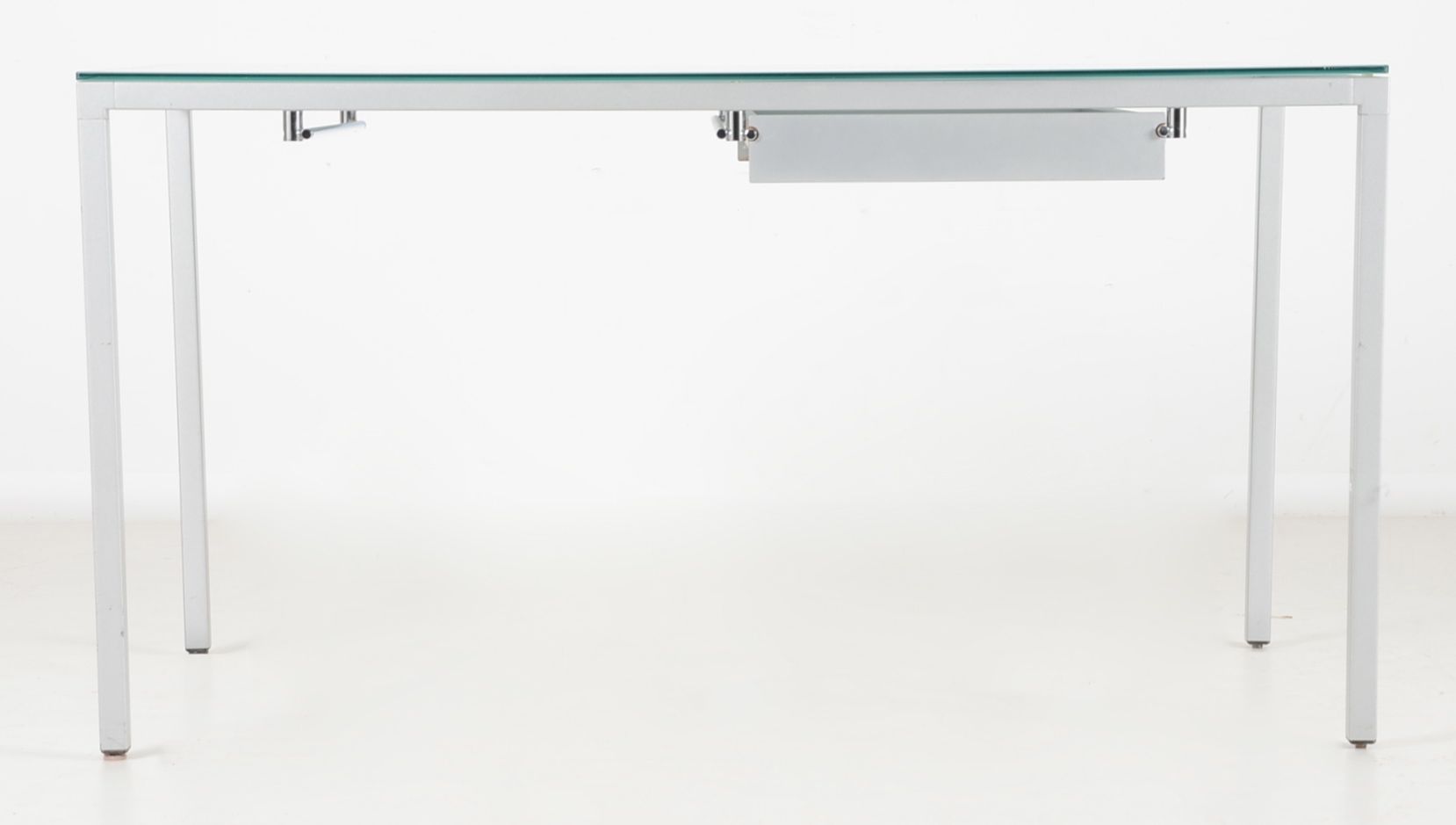 Modern Style Desk With Frosted Glass Top