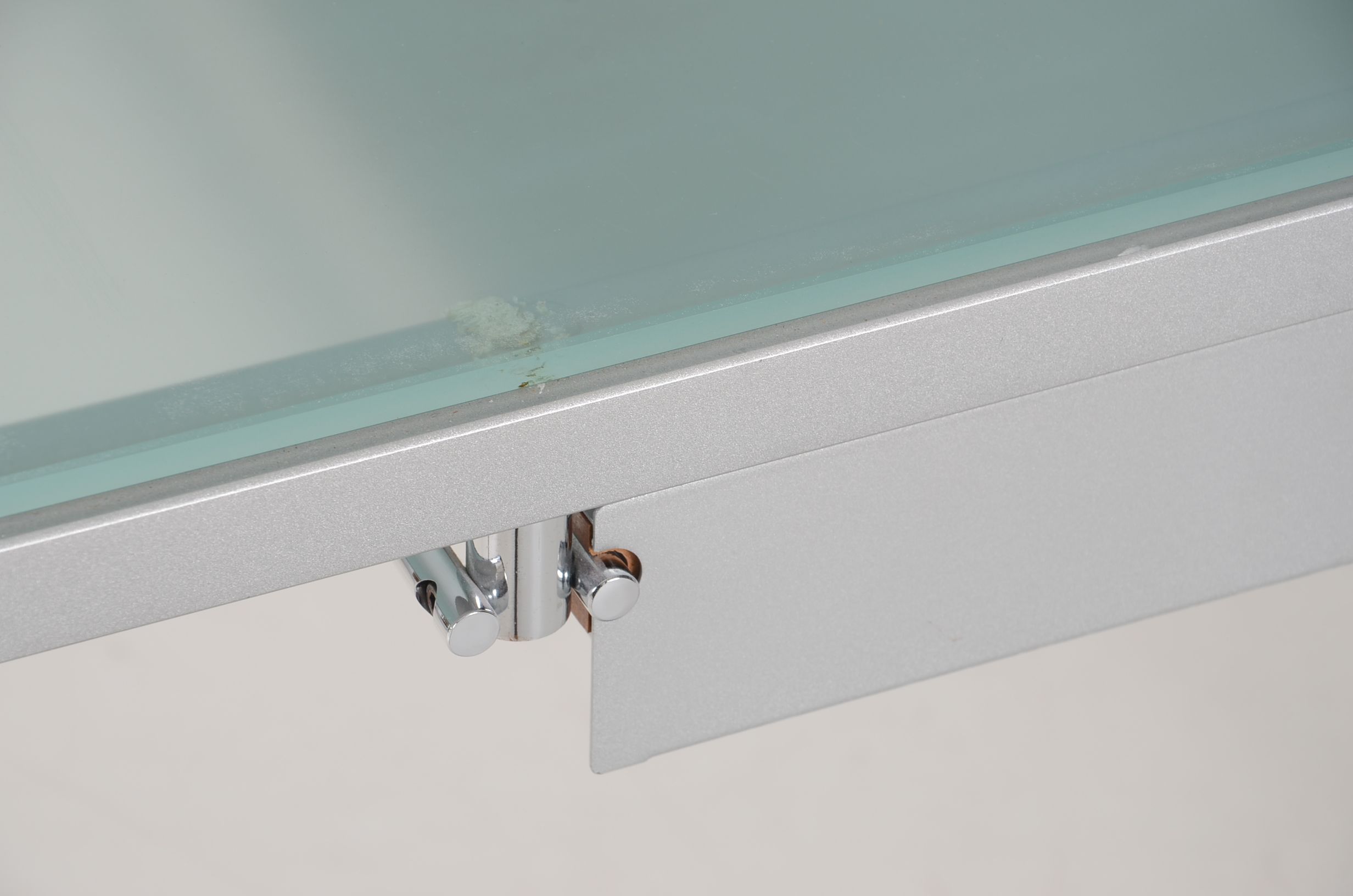 Modern Style Desk With Frosted Glass Top