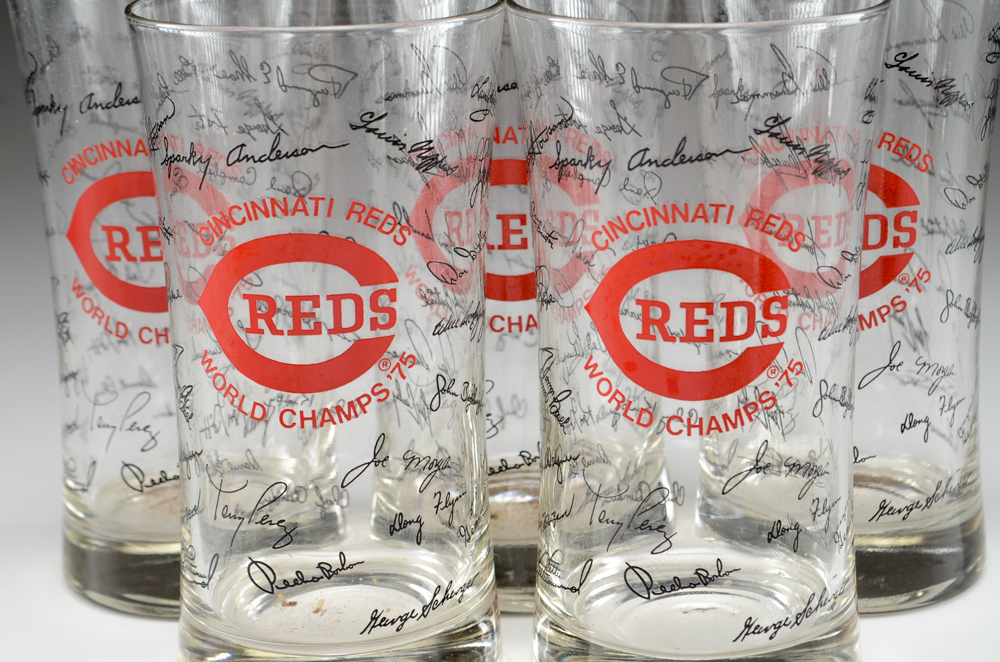 1970s Cincinnati Reds Advertising Baseball Glasses