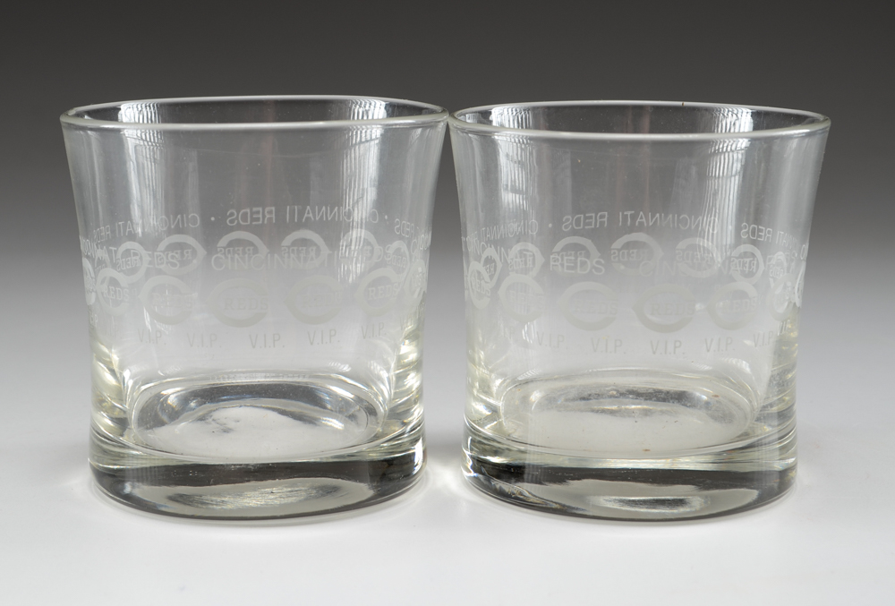 1970s Cincinnati Reds Advertising Baseball Glasses