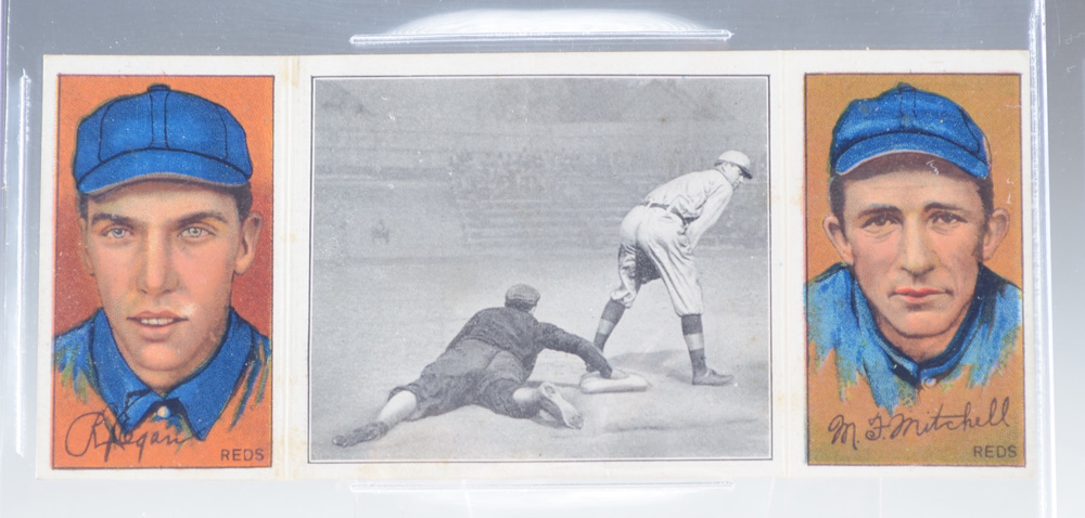 1912 T202 Hassan Triple Folder Tobacco Card Reds Players