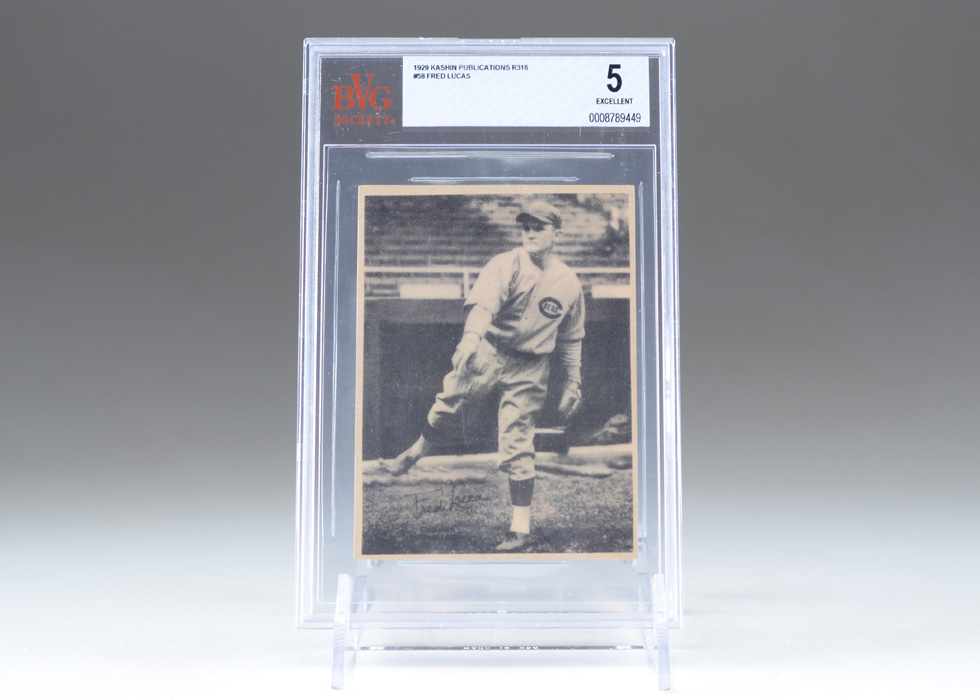 1929 Fred "Red" Lucas Kashin  BVG Graded Card
