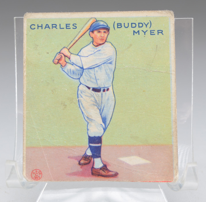 Five 1933 Goudey Gum Baseball Cards