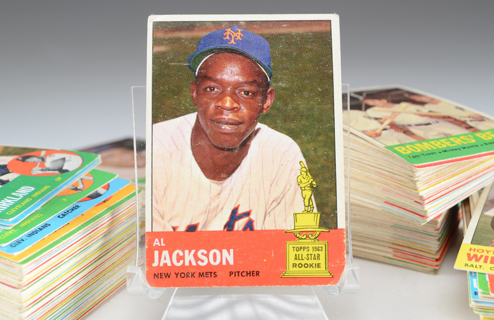 1963 Topps Baseball Card Partial Set With Mantle