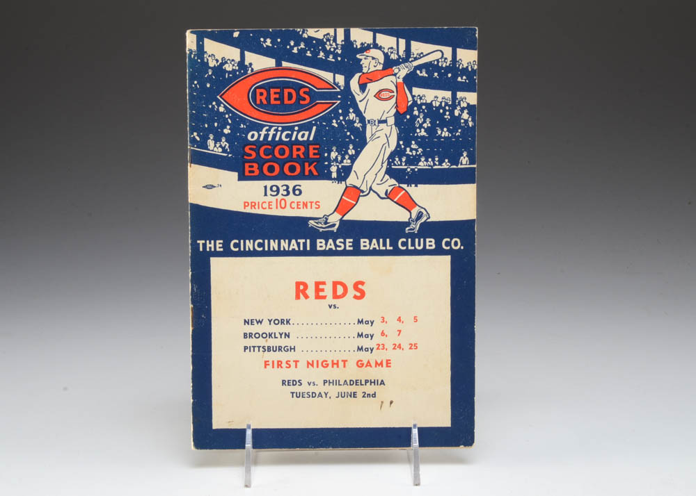 1936 Cincinnati Reds Official Score Book