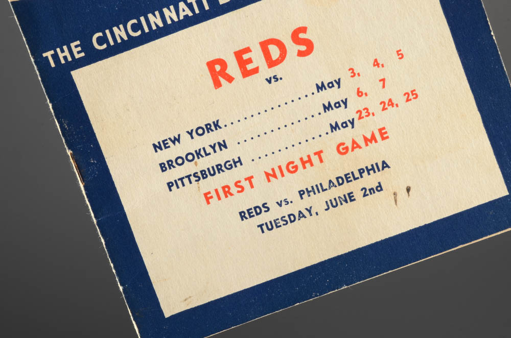 1936 Cincinnati Reds Official Score Book