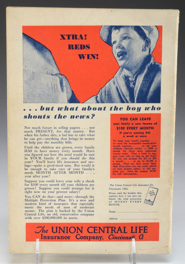 1936 Cincinnati Reds Official Score Book