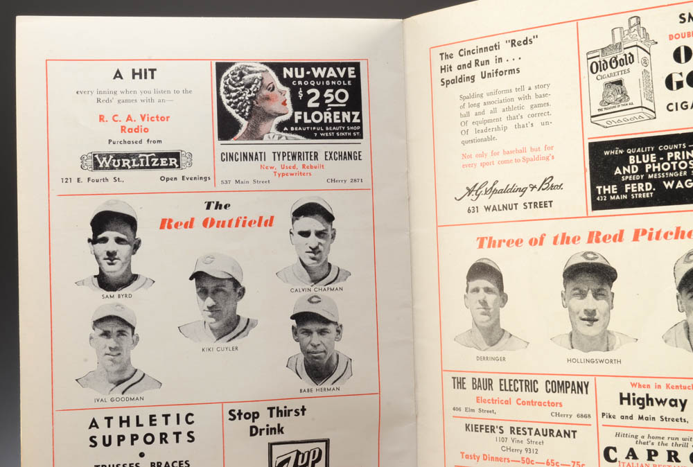 1936 Cincinnati Reds Official Score Book