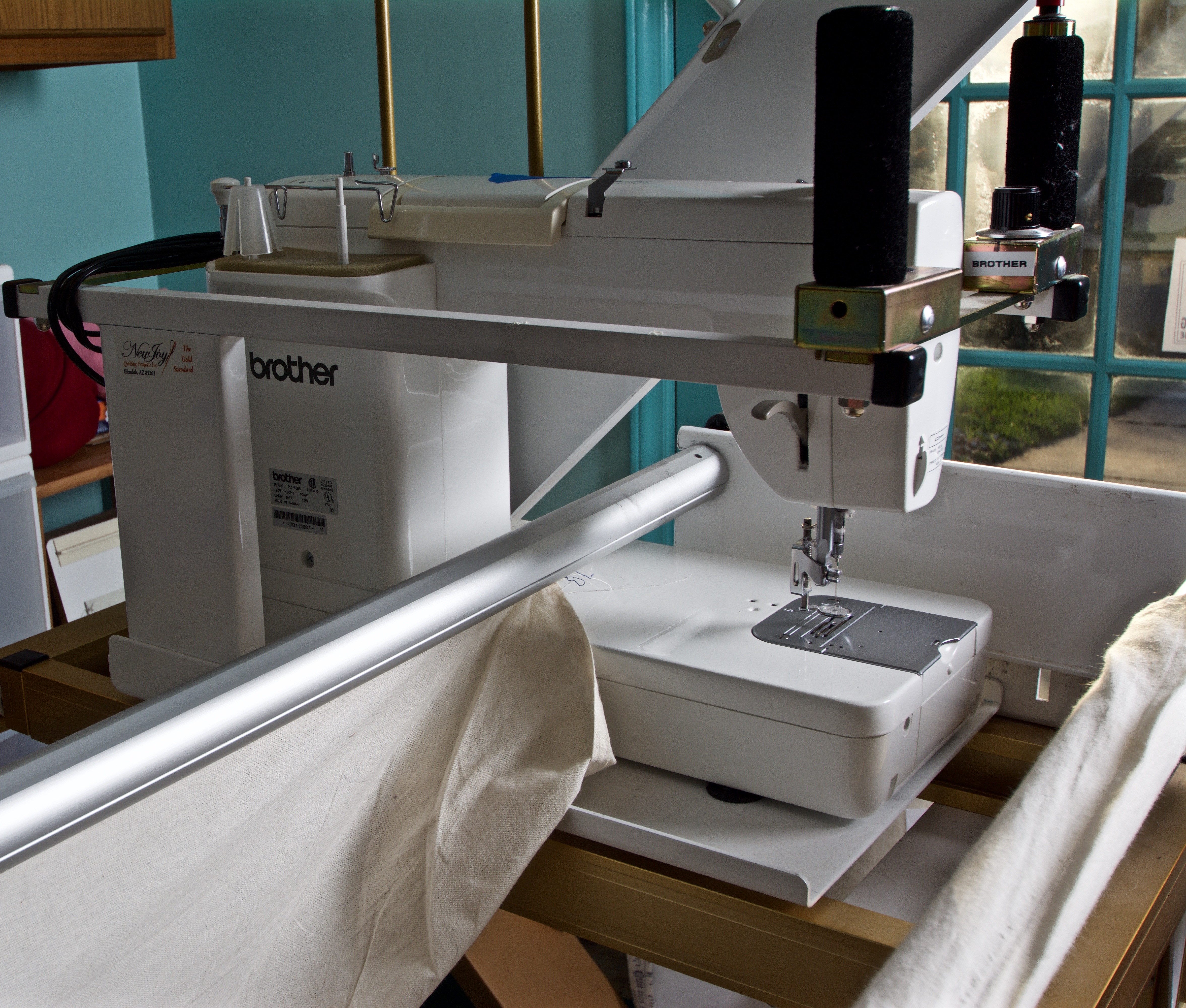 New Joy Quilting Frame with Brother Sewing Machine