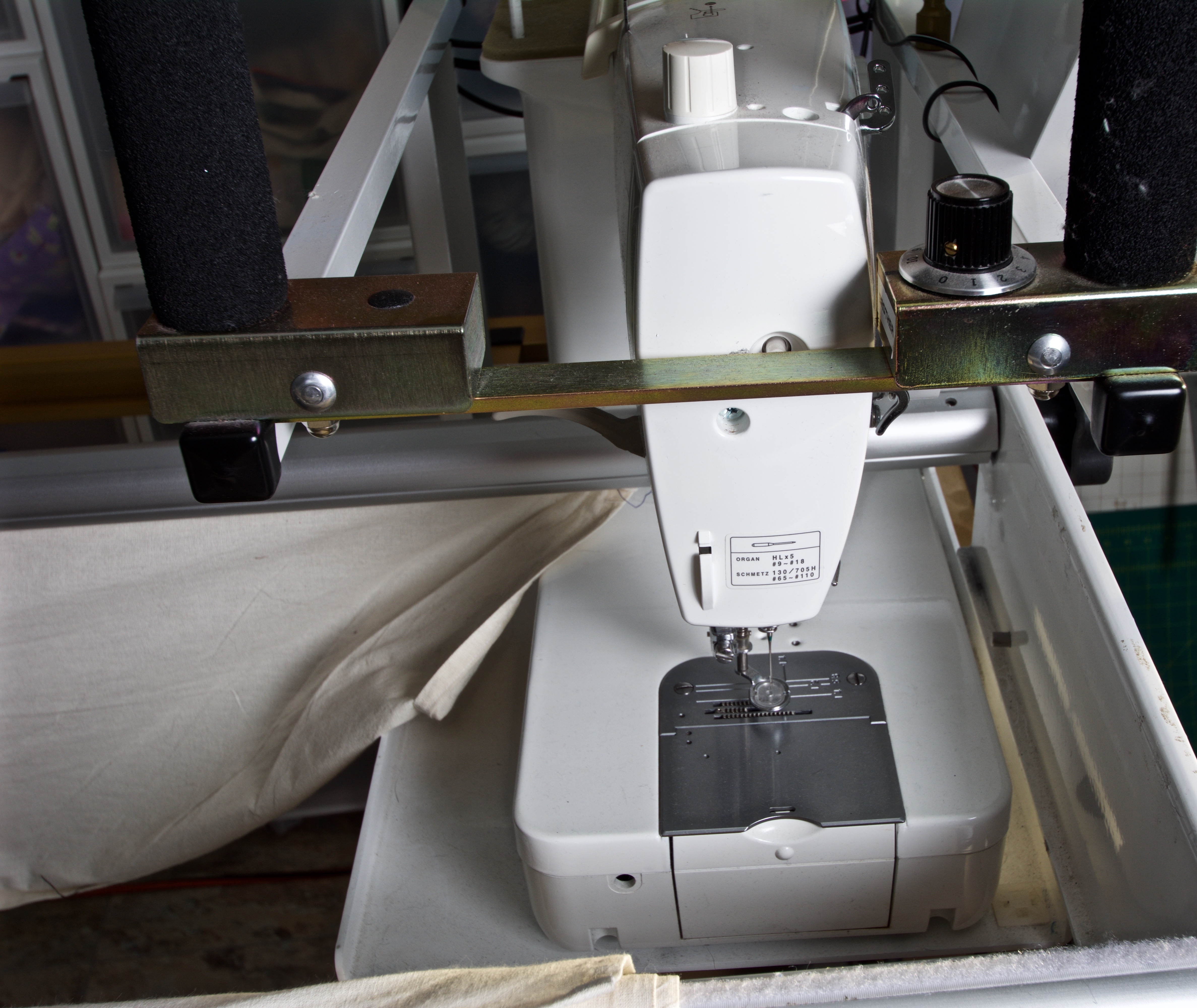 New Joy Quilting Frame with Brother Sewing Machine