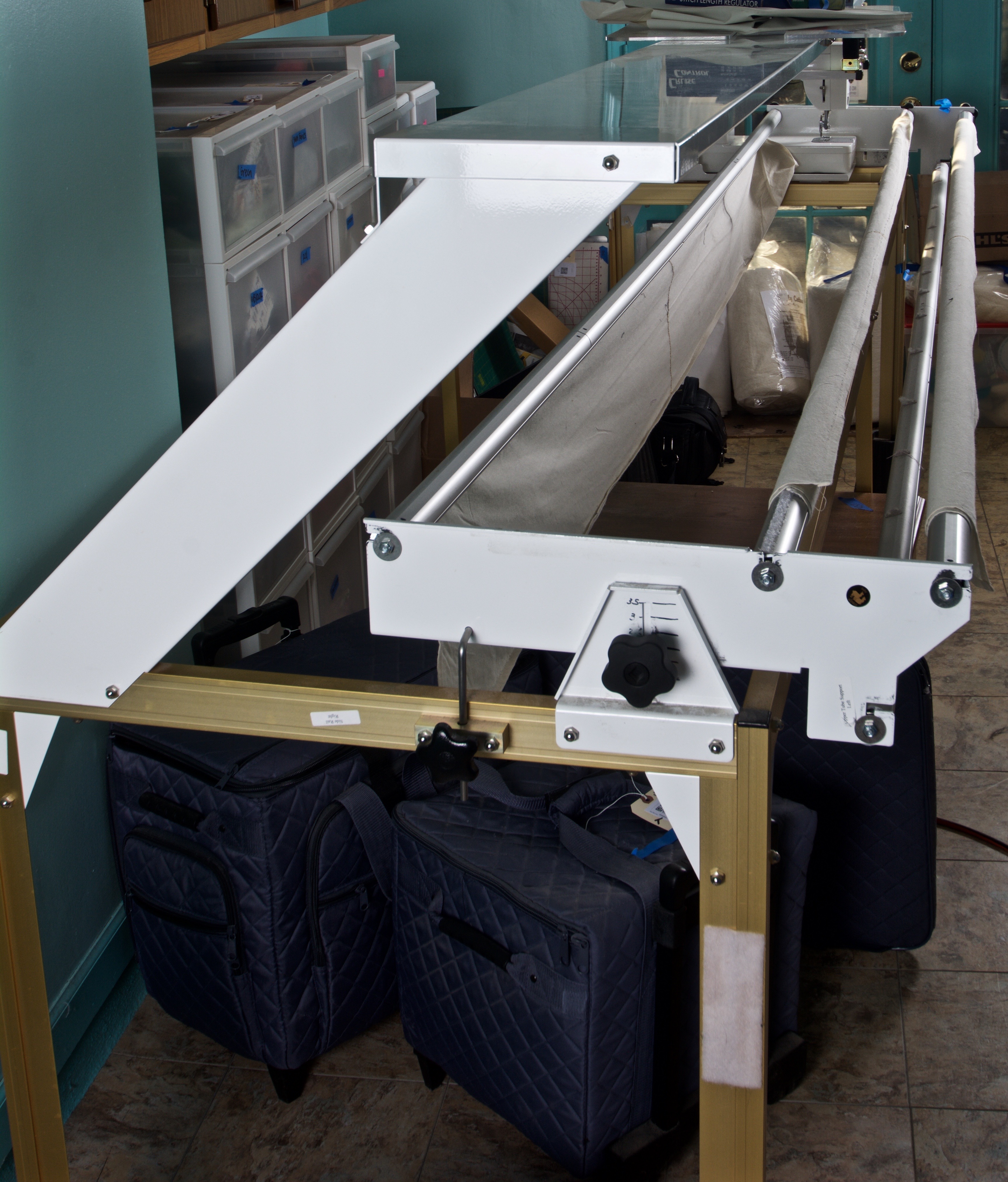 New Joy Quilting Frame with Brother Sewing Machine