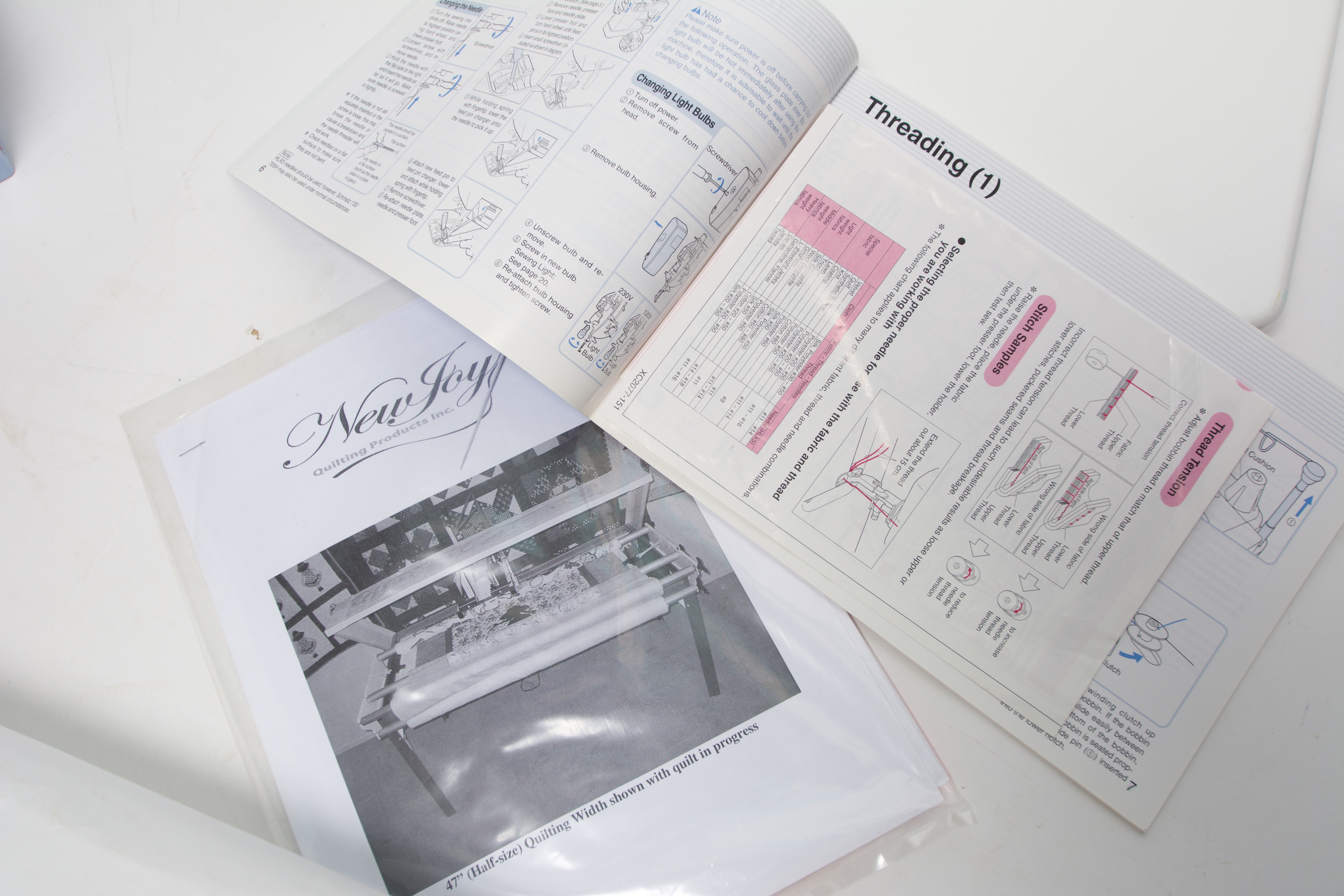 New Joy Quilting Frame with Brother Sewing Machine