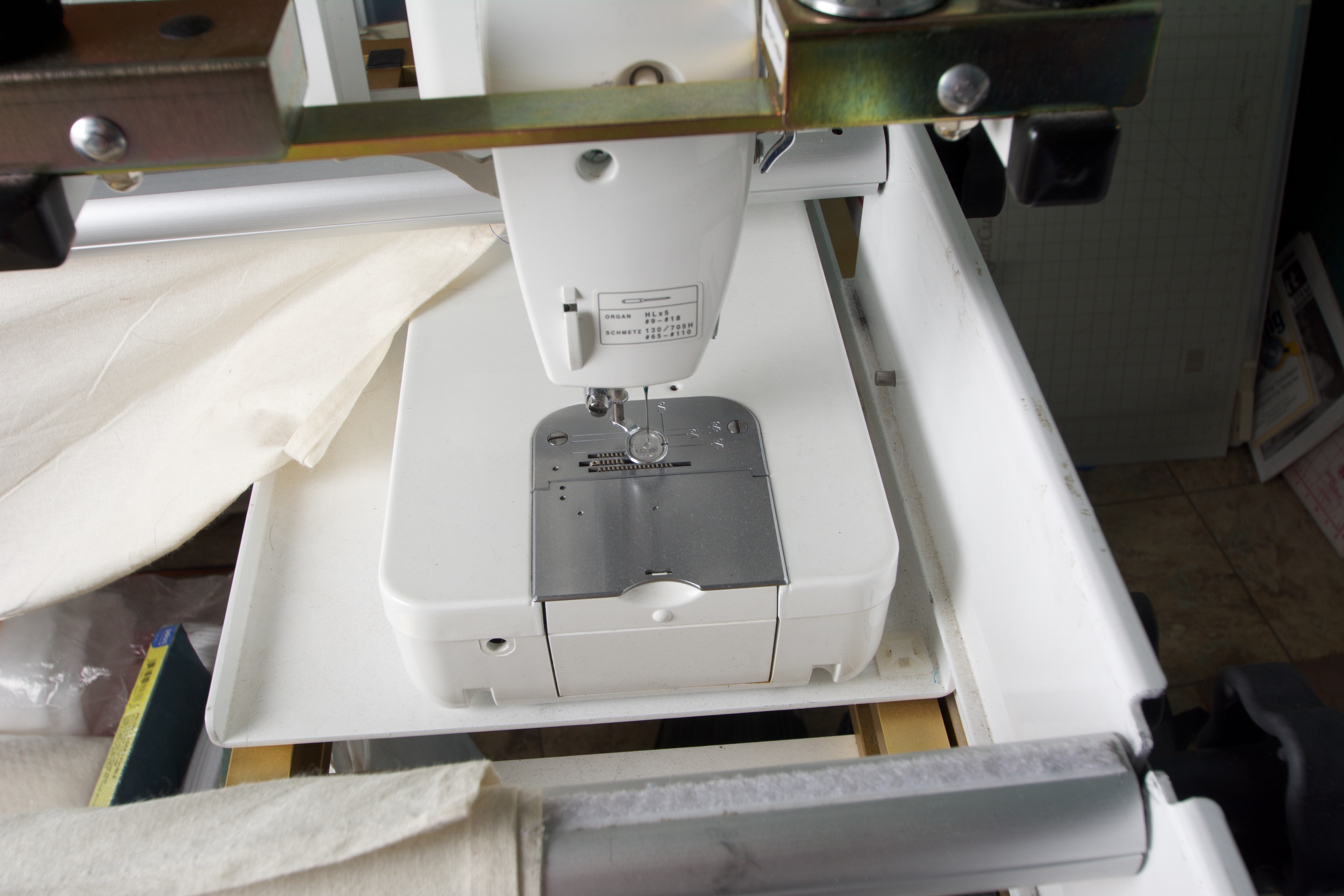 New Joy Quilting Frame with Brother Sewing Machine