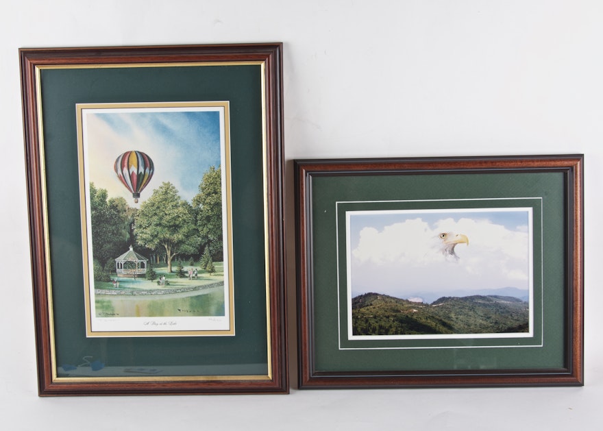 Two Framed Pictures by Ted E. Graham