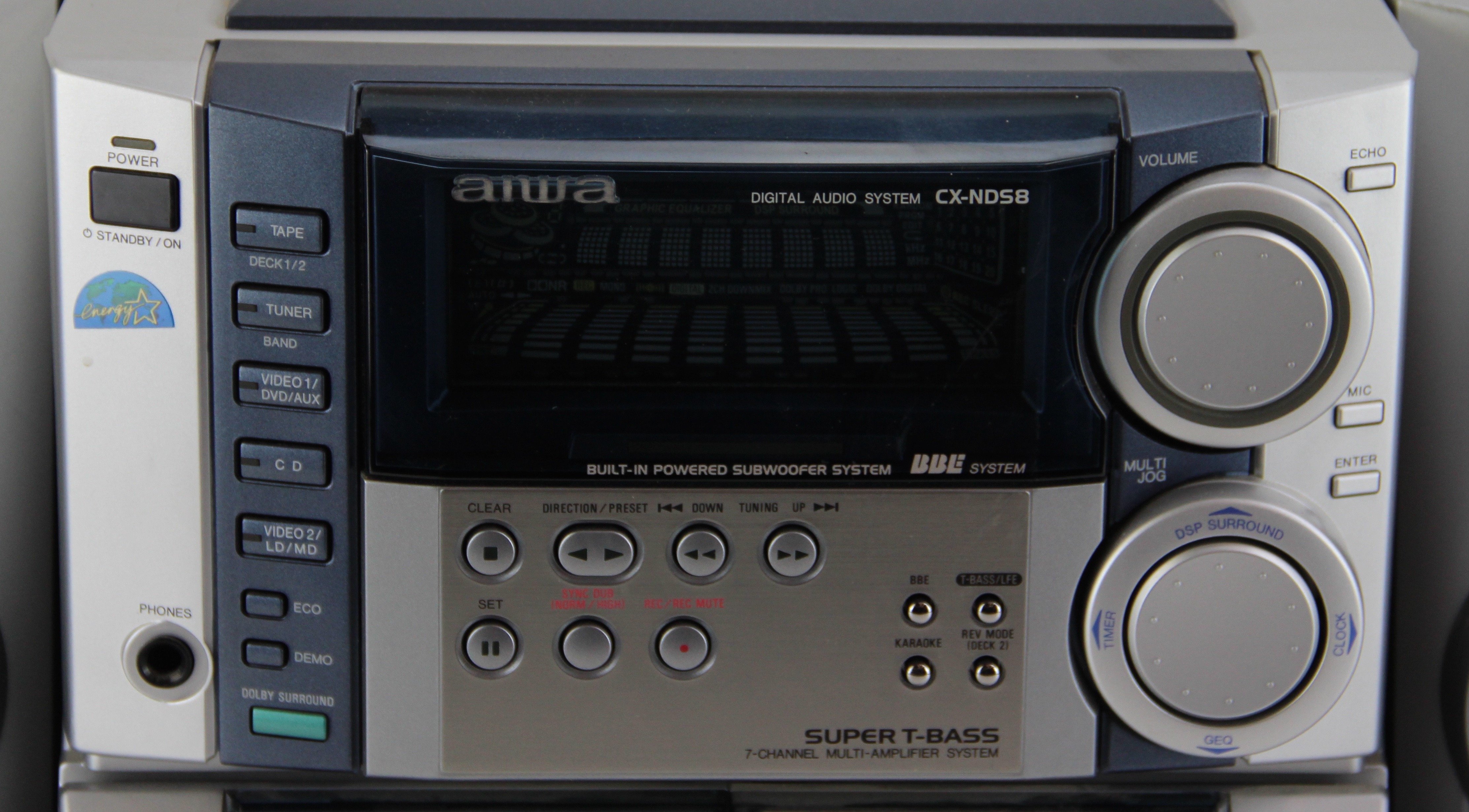 Aiwa CX-ND58 CD Radio Audio Receiver with Four Speakers
