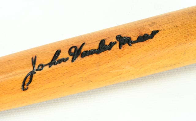 1930s Johnny Vander Meer Krens Mini Baseball Bat