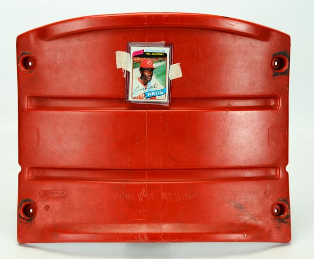 George Foster Signed Riverfront Seatback with Airbrush Art
