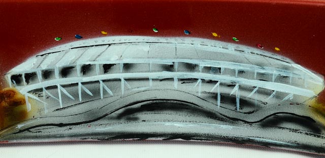 Ken Griffey Signed Riverfront Seatback with Airbrush Art