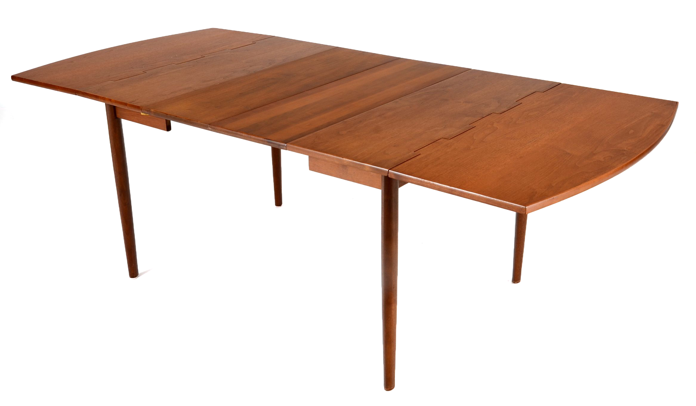 Drexel "Parallel" Drop-Leaf Table and Four Mid-Century Chairs