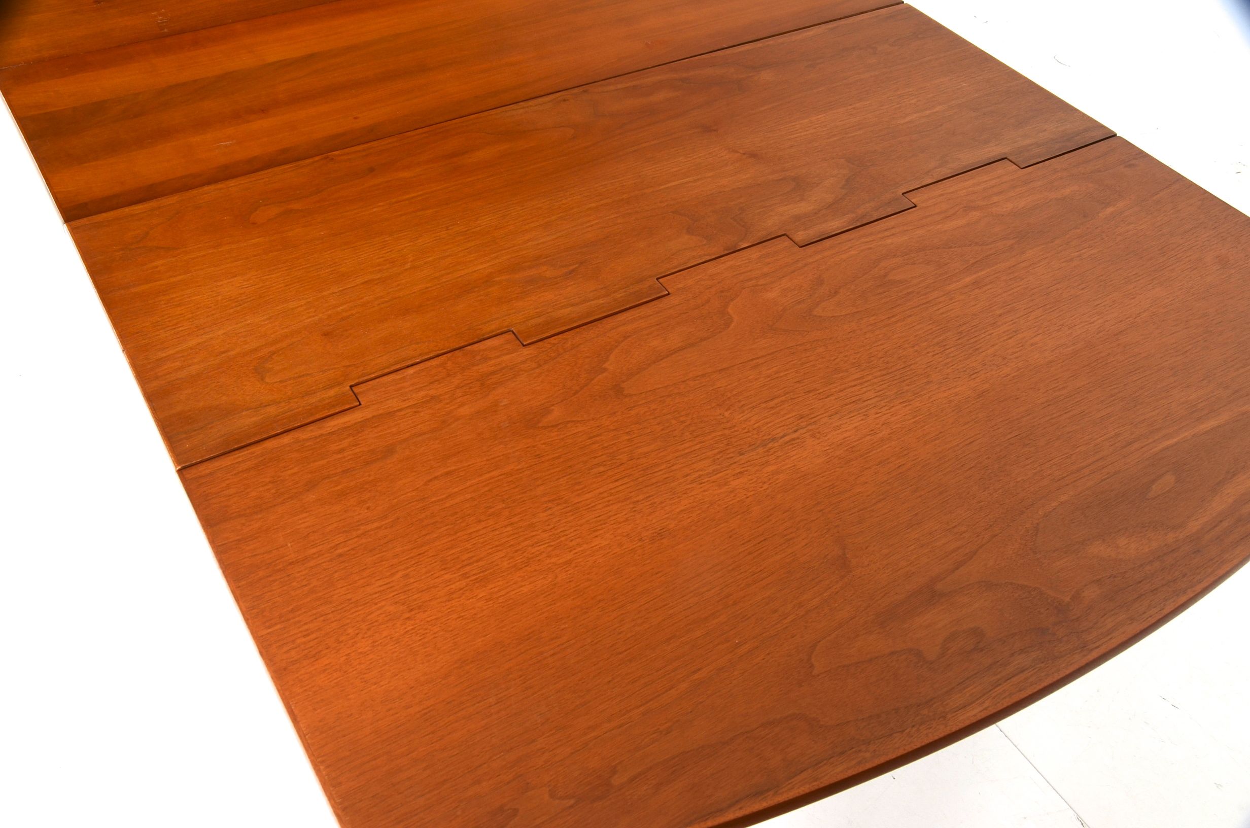 Drexel "Parallel" Drop-Leaf Table and Four Mid-Century Chairs