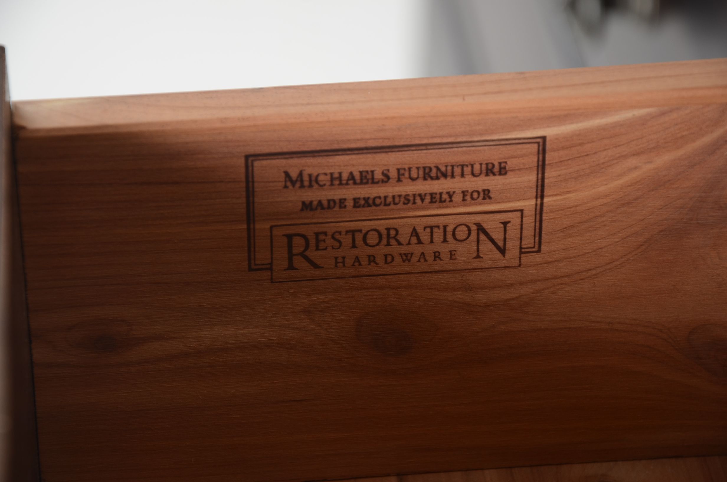 Restoration Hardware "Camden" Cedar Lined Dresser