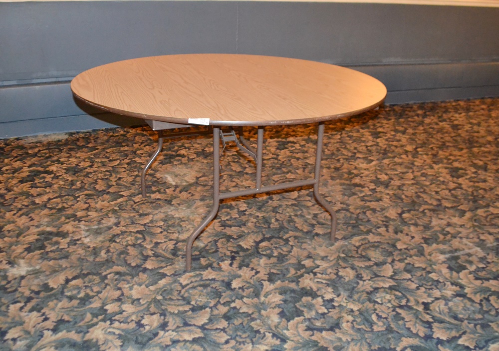 Six 60" Round Banquet Tables