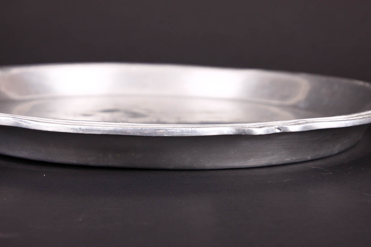 Pewter Platter, Bowl and Stainless Pot