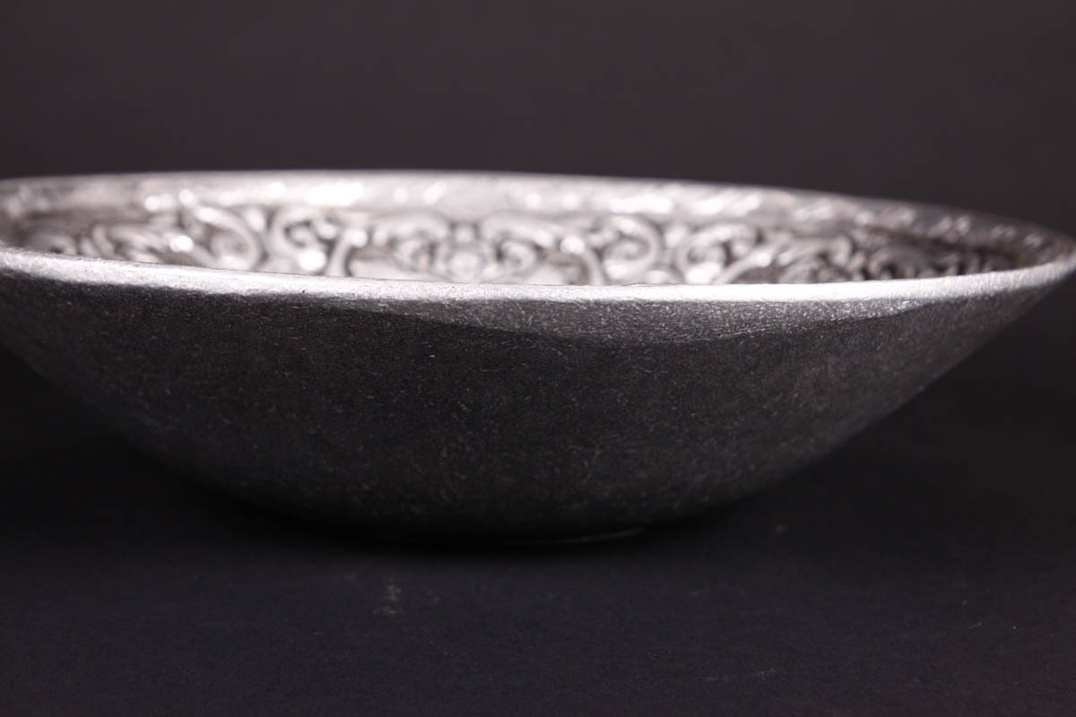 Pewter Platter, Bowl and Stainless Pot