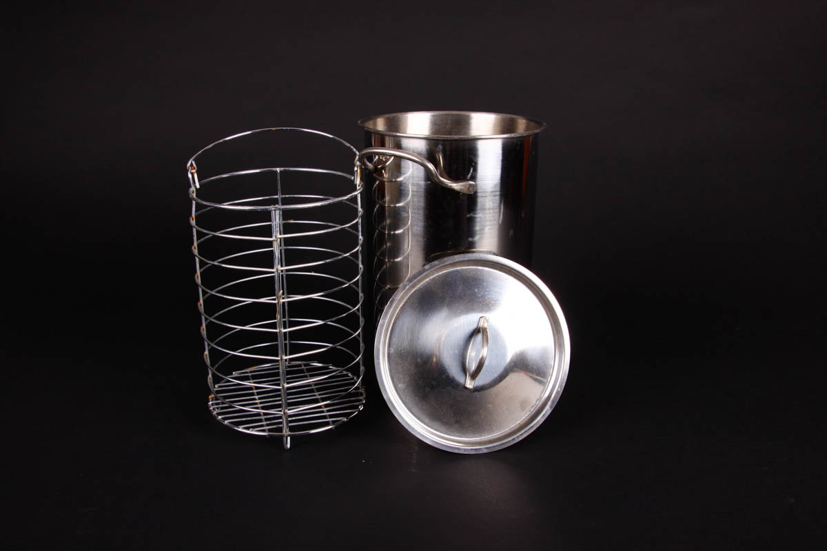 Pewter Platter, Bowl and Stainless Pot