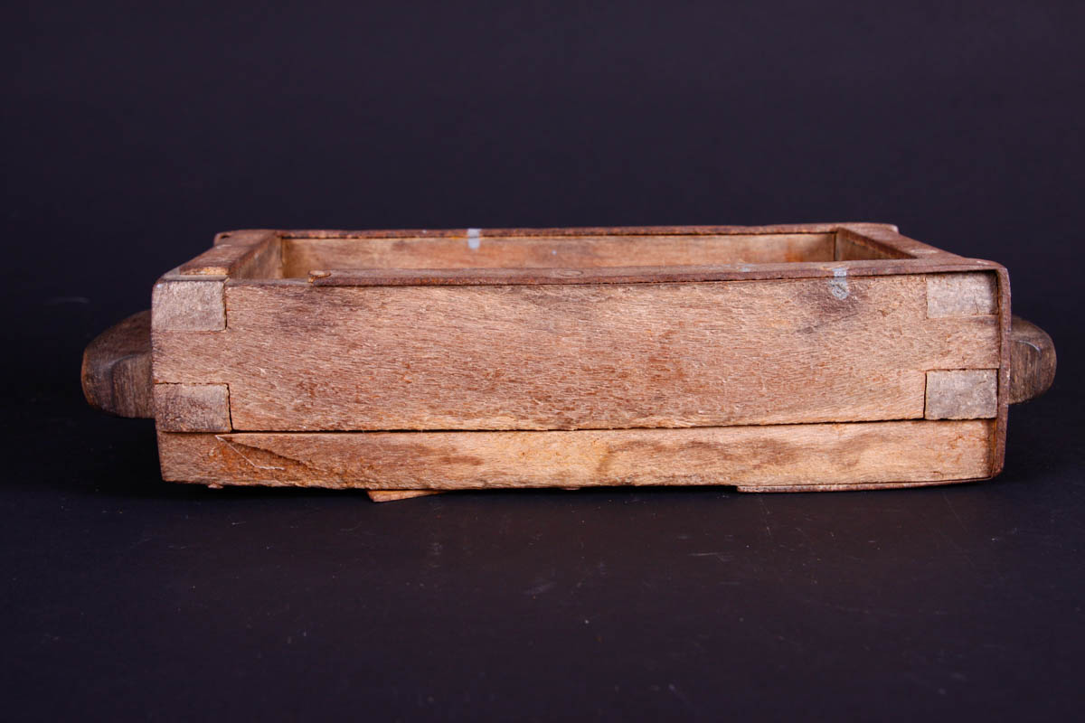 Vintage Brazilian Brick Mold Box with Monogram