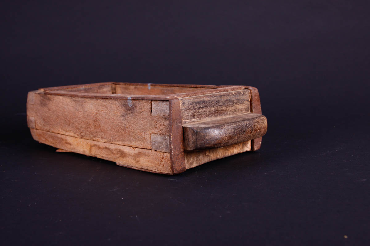 Vintage Brazilian Brick Mold Box with Monogram