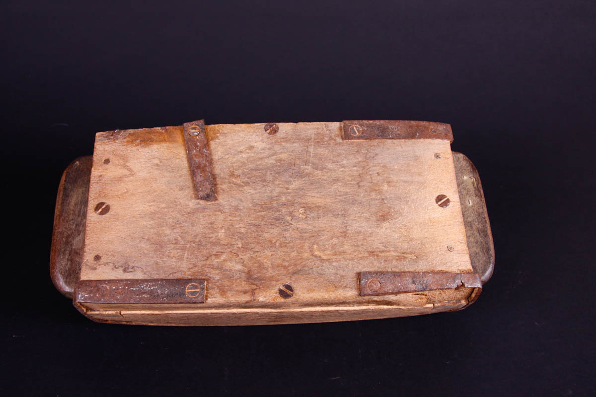 Vintage Brazilian Brick Mold Box with Monogram