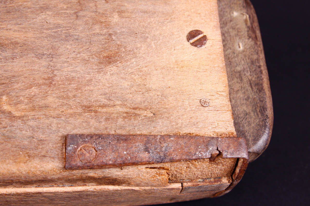 Vintage Brazilian Brick Mold Box with Monogram