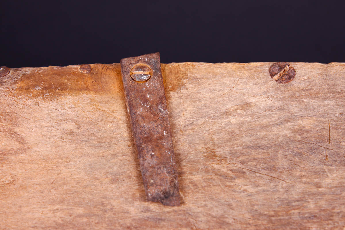 Vintage Brazilian Brick Mold Box with Monogram