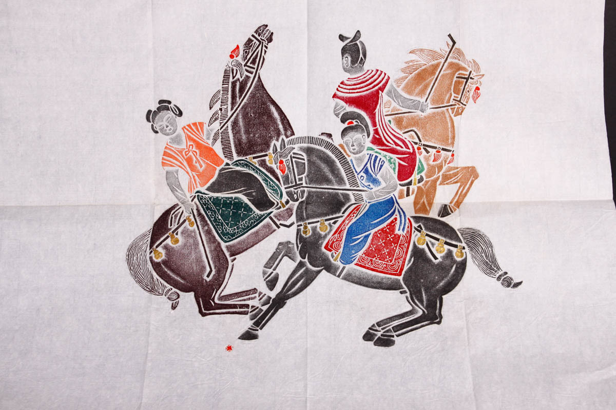 Pair of Chinese Pastel Rubbings