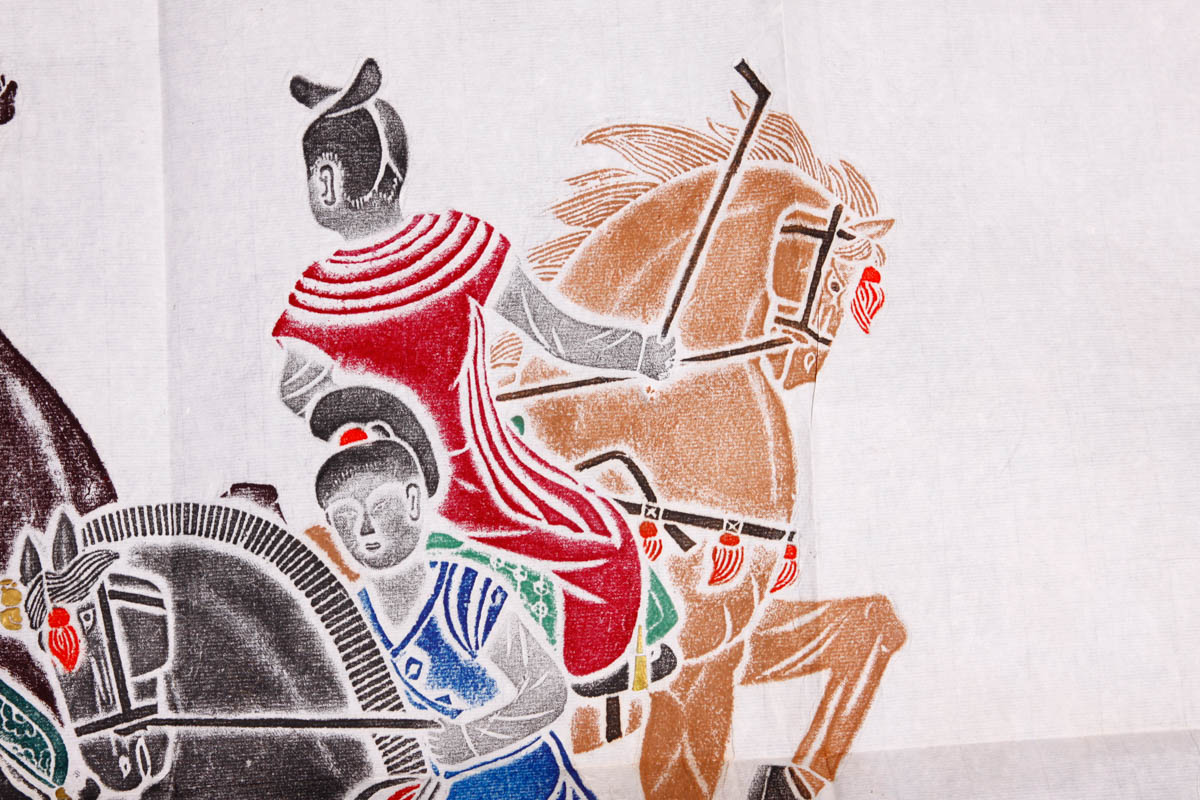 Pair of Chinese Pastel Rubbings