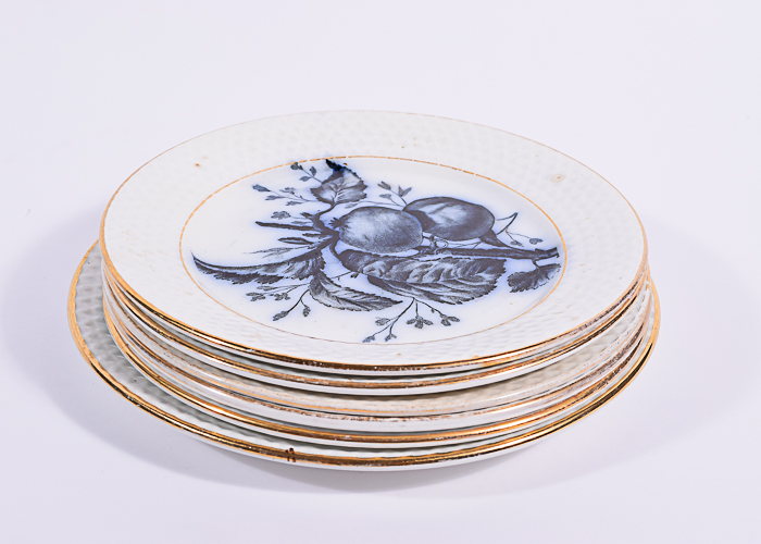 Antique Royal Sphinx P. Regout Maastright Fruit Plates