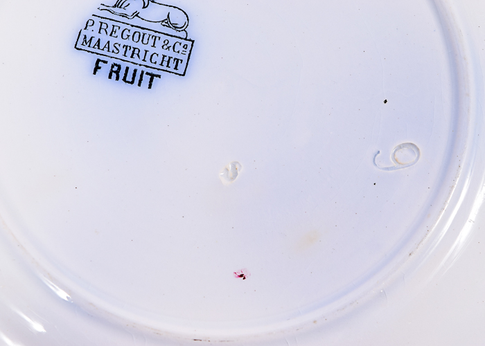 Antique Royal Sphinx P. Regout Maastright Fruit Plates