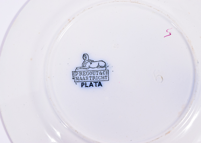 Antique Royal Sphinx P. Regout Maastright Fruit Plates