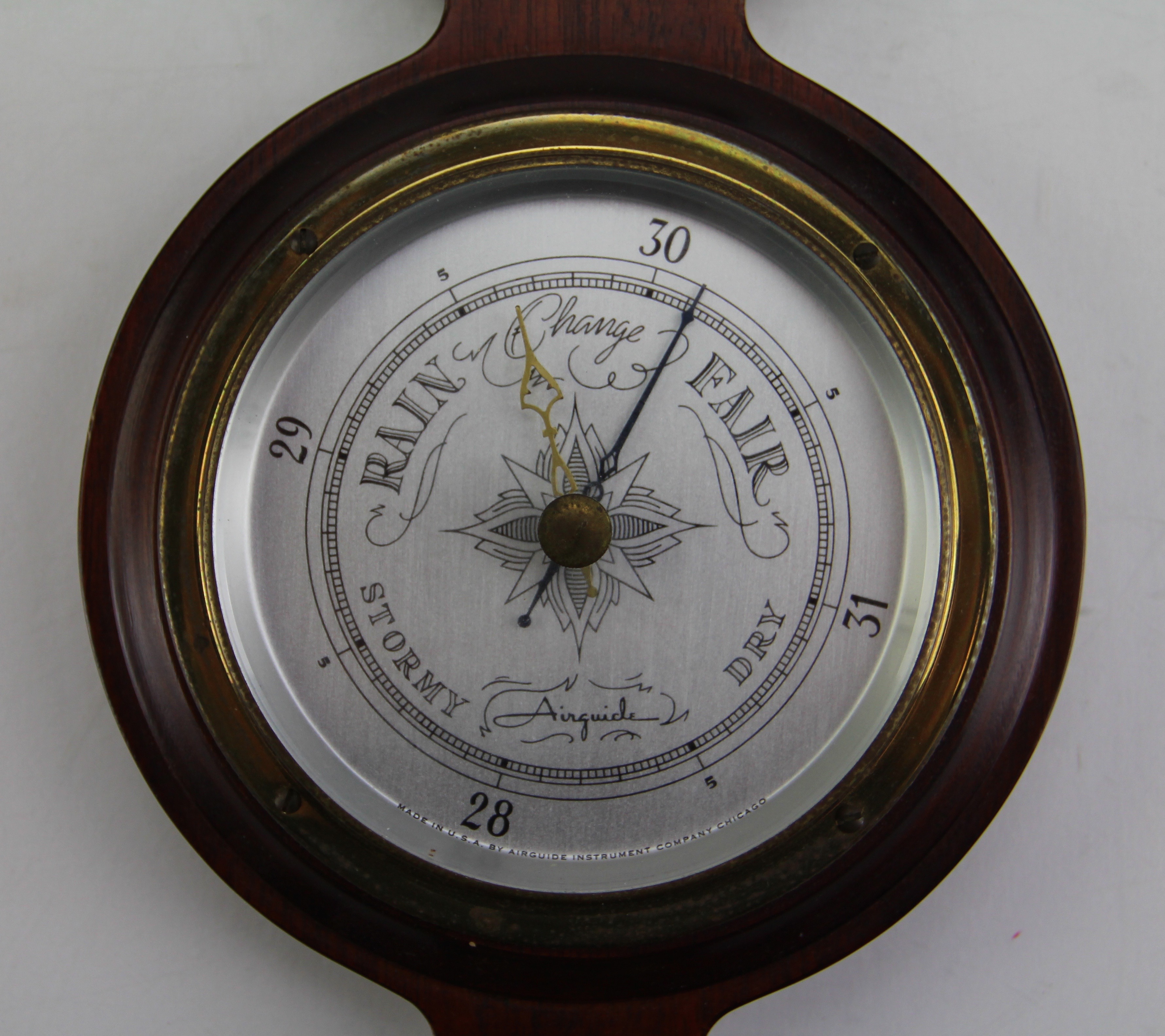 Airguide Barometer in Mahogany
