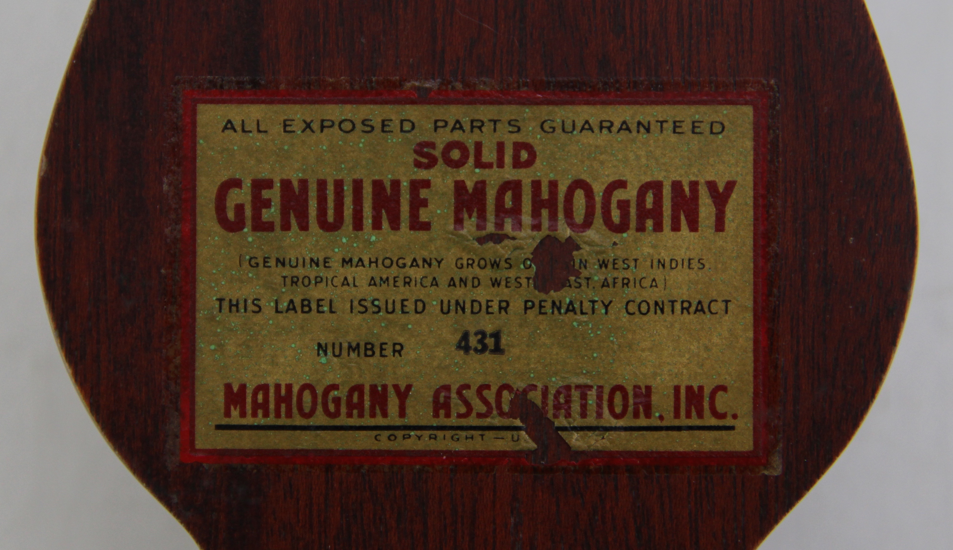 Airguide Barometer in Mahogany