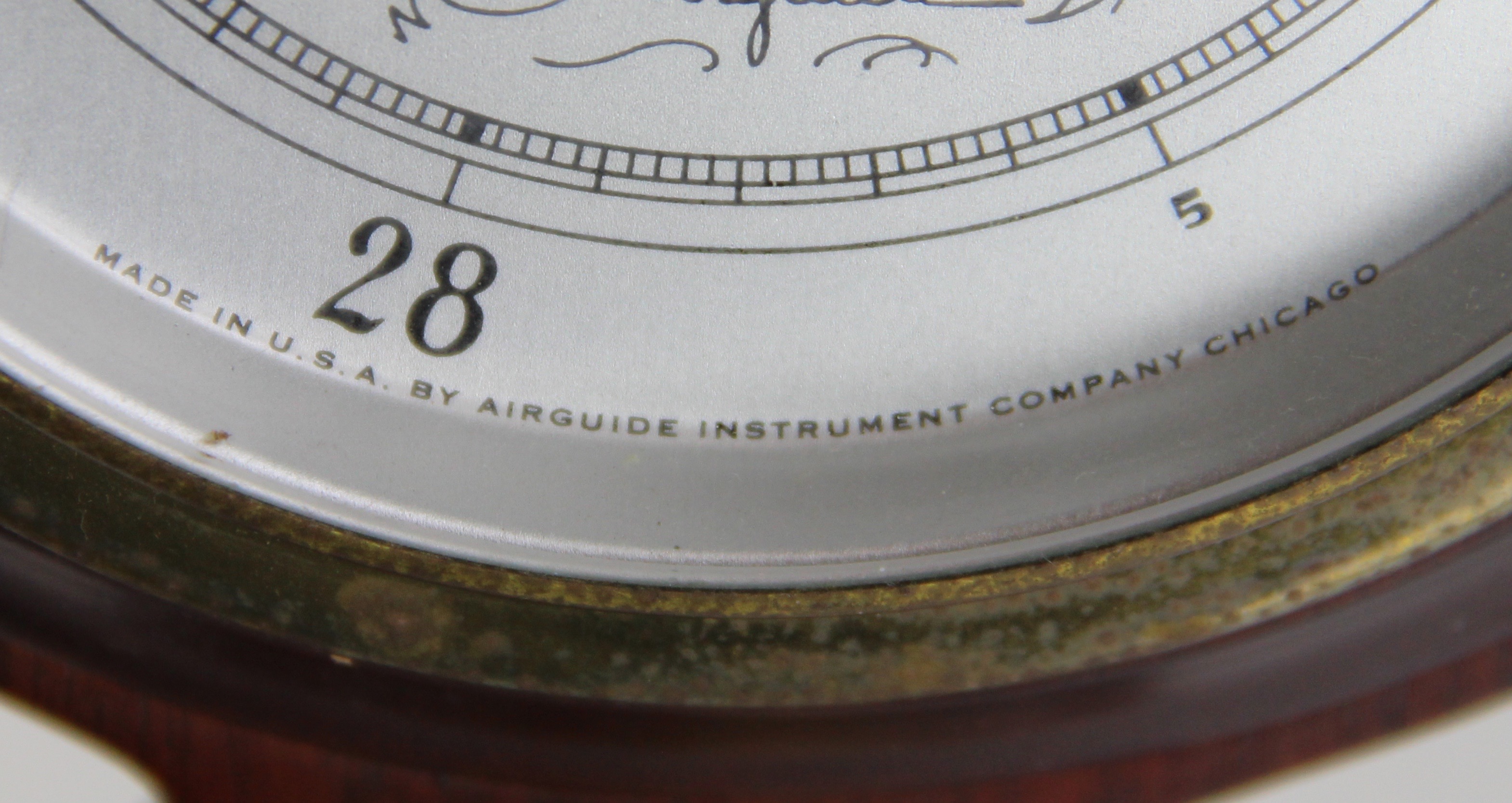 Airguide Barometer in Mahogany