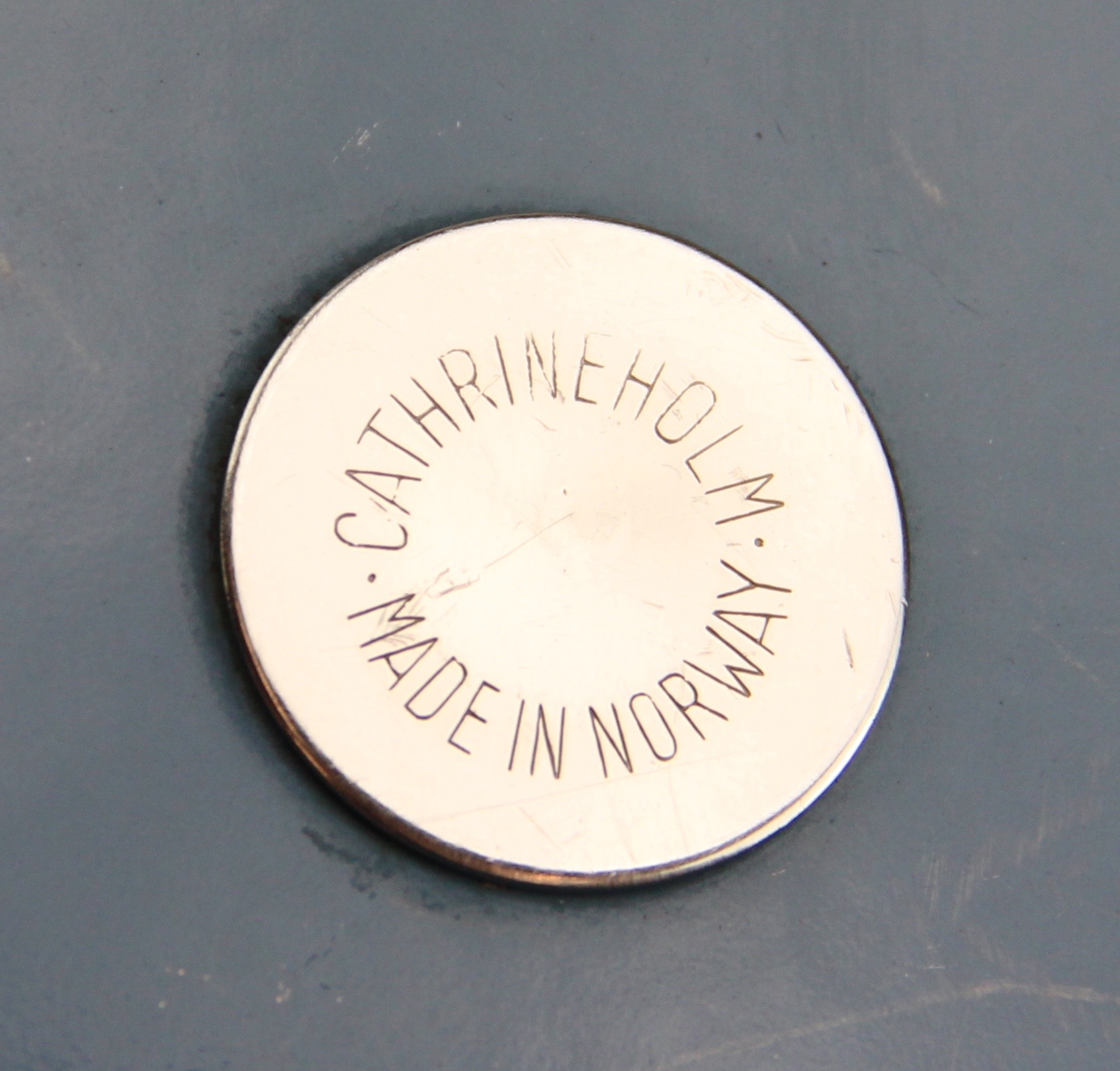 Vintage Cathrineholm Enamel Baking Dish with Lid