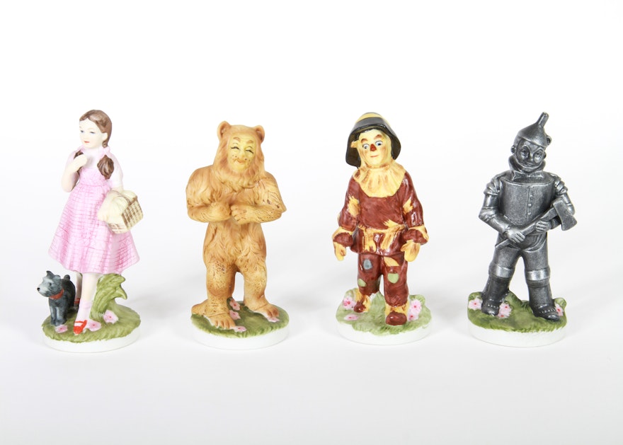 Vintage "The Wizard of Oz" Hand-Painted Ceramic Figurines