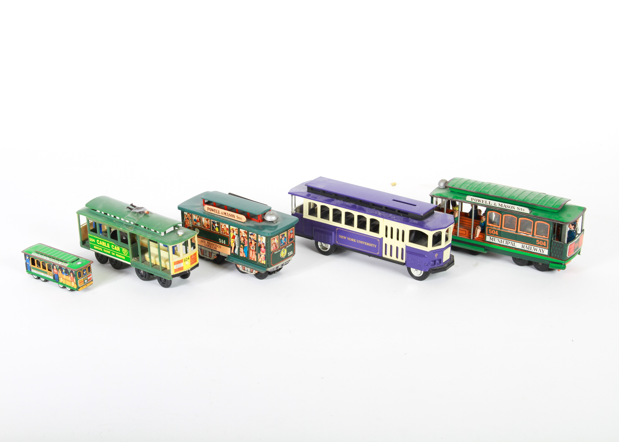 Collection of Vintage Streetcar Models