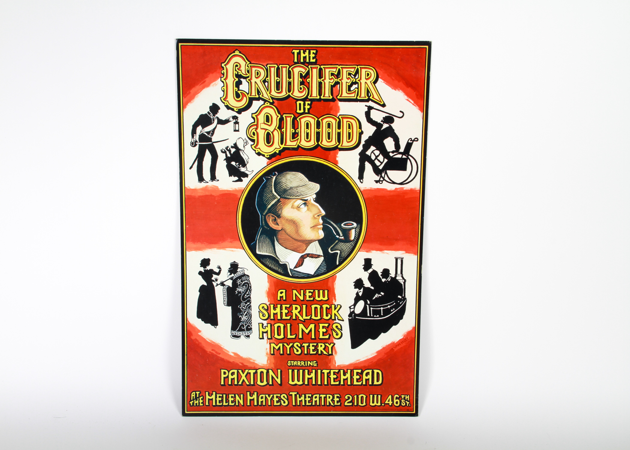 Sherlock Holmes "The Crucifer of Blood" Broadway Poster
